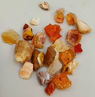 Fire Opal Raw Pieces in Bag