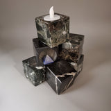 Zebra Marble Candle Holder