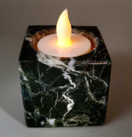 Zebra Marble Candle Holder