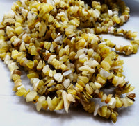 Yellow Opal Chip Beads