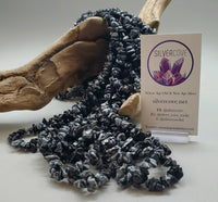 Snowflake Obsidian Chip Beads