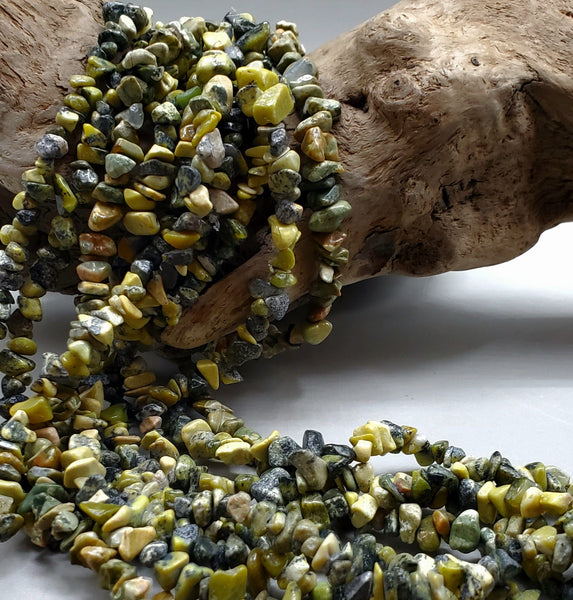 Serpentine Chip Bead Strands