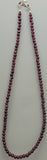 Garnet Sterling Silver Necklace