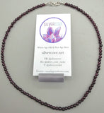 Garnet Sterling Silver Necklace