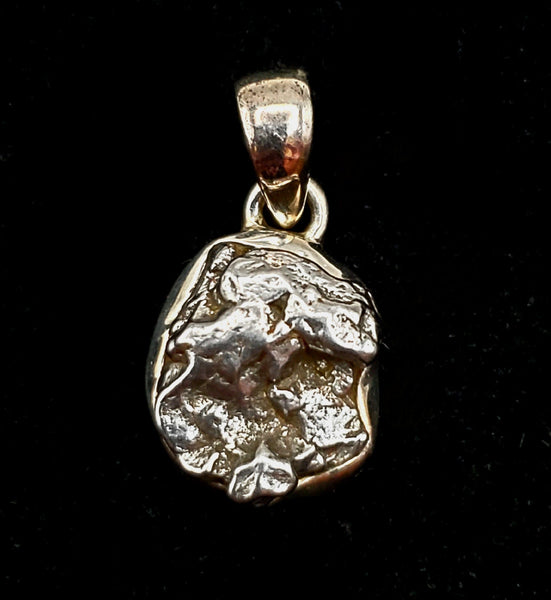 Campa Del Cielo Meteorite Sterling Silver Pendant