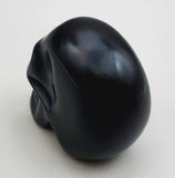 Black Onyx Skull Carving