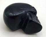 Black Onyx Skull Carving