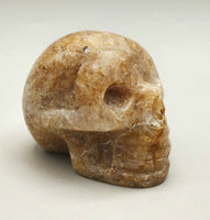 Golden Healer Quartz Skull Carving