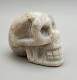 Golden Healer Quartz Skull Carving