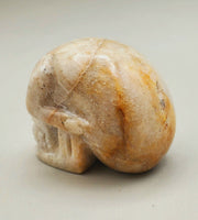 Golden Healer Quartz Skull Carving