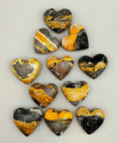 Bumble Bee Jasper Heart Carving