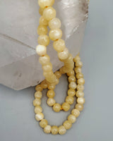 Yellow Calcite Faceted Beads