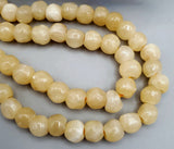 Yellow Calcite Faceted Beads