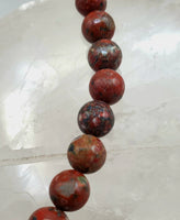 Poppy Jasper Bead Strand