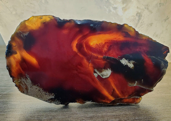 Amber slab