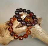 Indonesian Amber Bracelet (12" Round beads)