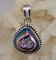 Aura Druzy Pendant