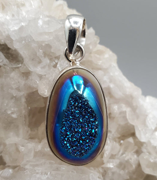 Aura Druzy Pendant