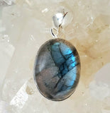 Labradorite in Sterling Silver Pendant