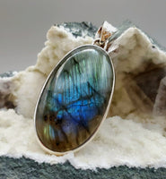 Labradorite in Sterling Silver Pendant