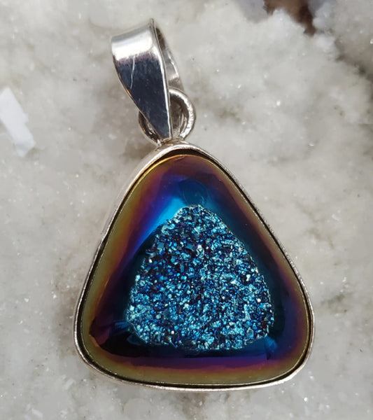 Aura Druzy Pendant