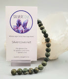 Green Serpentine Bead Strand