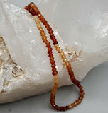 Hessonite Garnet Bead Strand