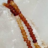 Hessonite Garnet Bead Strand