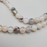 Moss Agate Bead Strands(6mm round)