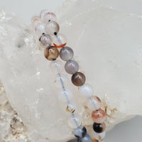 Moss Agate Bead Strands(4mm round)