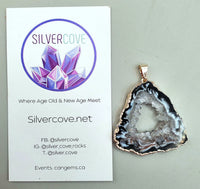 Occo Geode Sterling Silver Pendant