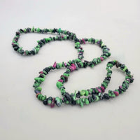 Ruby In Zoisite Chip Bead Strand