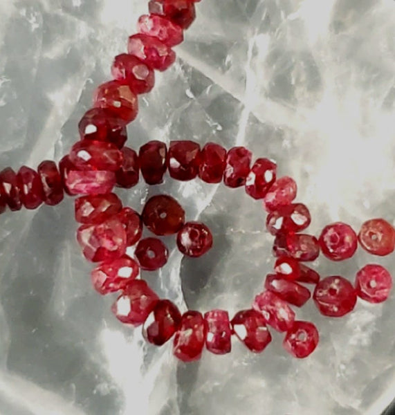 Faceted Spinel Micro Bead Strand