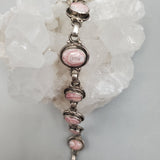 Rhodocrosite Bracelet in Sterling Silver