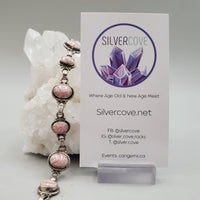 Rhodocrosite Bracelet in Sterling Silver