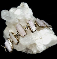 Kunzite Bracelet in Sterling Silver