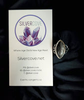 Canadian Sapphire Ring in .925 Sterling Silver (size8.75)