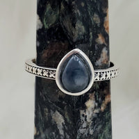 Canadian Sapphire Ring in .925 Sterling Silver (size 8.75)