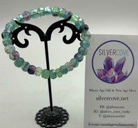 Faceted Rainbow Fluorite Bracelet