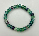 Faceted Rainbow Fluorite Bracelet