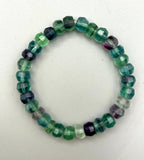 Faceted Rainbow Fluorite Bracelet