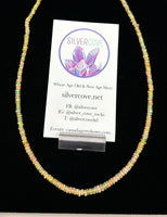 Ethiopian Opal Graduated Rondelle Necklace