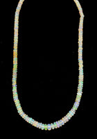 Ethiopian Opal Graduated Necklace