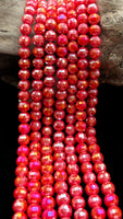 Red Crystal Bead Strands