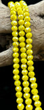 Yellow Crystal Bead Strands