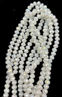 White Crystal Bead Strands