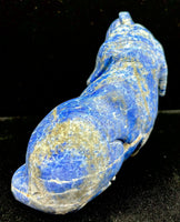 Lapis Lazuli Dog Carving