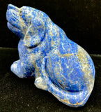 Lapis Lazuli Dog Carving