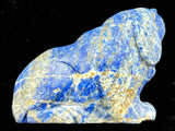 Lapis Lazuli Dog Carving