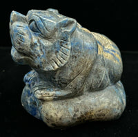 Lapis Lazuli Tiger Carving